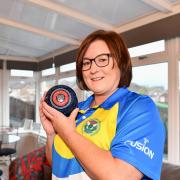 Gail Baxter bowling in Scottish Finals this weekend