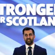 Humza Yousaf speaking at Murrayfield Stadium in Edinburgh, after it was announced that he is the new Scottish National Party leader, and will become the next First Minister of Scotland. Picture date: Monday March 27, 2023..