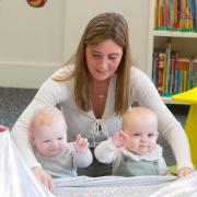 Families marked the coronation at Greenock Central Library