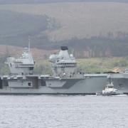 HMS Queen Elizabeth in the Firth of Clyde