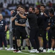 Martin Compston helped coach the World XI team at the 2023 Soccer Aid match for UNICEF