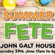 John Galt House summer fete poster