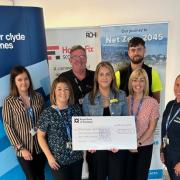 Cheque presented to Ardgowan Hospice by River Clyde Homes