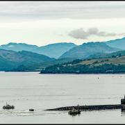 The American sub was spotted in the Clyde on Tuesday