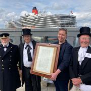 Inverclyde Council presented with copy of original Cunard contract