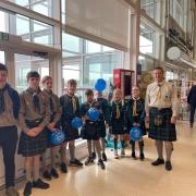 Charity collection at Tesco in Port Glasgow by local Scouts