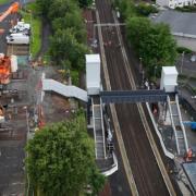 New bridge at Port Glasgow Railway Station