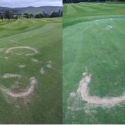 Vandals created deep gouges in the greens at Greenock Golf Club with an electric bike