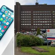 A mobile phone, bank cards and a driving licence were stolen from Inverclyde Royal Hospital
