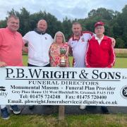 Sandra Leppick from PB Wright and Sons with the winners