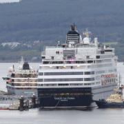Busy day at Greenock Ocean Terminal as two cruise ships arrive