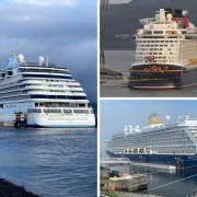 Seven Seas Splendor, Disney Dream and Spirit of Adventure were among the ships which stopped off in Greenock this month