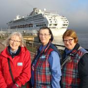 Inverclyde Tourist Group - June Cocksedge, Cecile Fleming, and Carol Sales