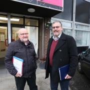 David O'Neill, left, and Alasdair Higgins spoke to the Telegraph about plans to turn HMS Ambuscade into a floating museum