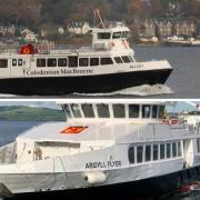 MV Ali Cat and MV Argyll Flyer serve the Gourock-Dunoon CalMac route