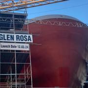 MV Glen Rosa under construction at Ferguson Marine
