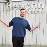 Sam Willison prepares to take on the role of the beast in this year's Beacon panto