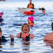 Hardy locals took the plunge at the Royal West of Scotland Amateur Boat Club’s New Year’s Day swim.