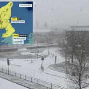 The Met Office has issued yellow weather warnings for snow and ice this week