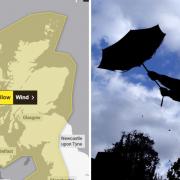 Weather warning for wind in Inverclyde this weekend.