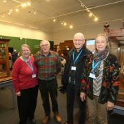 Inverclyde Heritage Network Eleanor Robertson with Alastair Hart, Melyvn Bush and Sue Bush