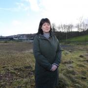 Councillor Lynne Quinn at former St Ninian's Primary site