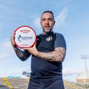 Dougie Imrie manager of the month award