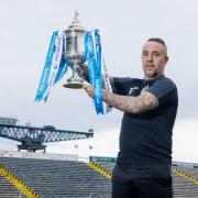 Dougie Imrie with Scottish Cup