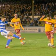 George Oakley scores Morton's winner in fine style at a packed to the rafters Cappielow against Motherwell