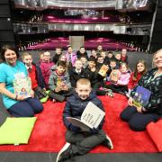 Youngsters from Whinhill Primary School visit Beacon Arts Centre for World Book Day
