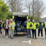 Youngsters from Inverclyde Duke of Edinburgh Award cleared litter at Devol