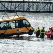 Coastguard exercise in Glasgow