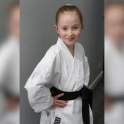 Karate kid Ruby McNicol achieved her black belt on March 24