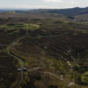Peatland restoration work is underway on Duchal Moor
