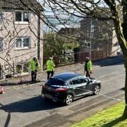 Clynder Road sealed off after crash involving pedestrian and a vehicle.