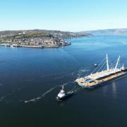 Mark Gardner captured incredible images of the Renfrew bridge being transported across the Firth of Clyde