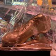 The team at The New Chocolate Company in Port Glasgow have crafted a chocolate golden boot for a football fundraiser