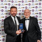 Derek McInnes with the late Allan McGraw, who signed him for Morton and made him captain