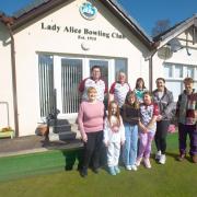 Youngsters try out bowling at Lady Alice Bowling Club