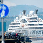 Le Champlain and Le Boreal visit Greenock amid busy spell at cruise ship terminal.