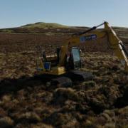 Peatland restoration project in Inverclyde