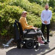 Councillor James Daisley is helping Shad in his fight for a safer environment for wheelchair users.