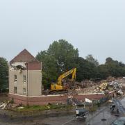 Kelburn Terrace demolition progressing.