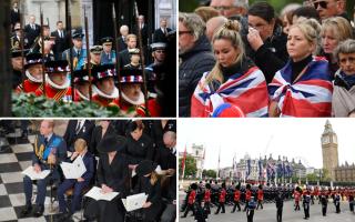 The Queen's funeral in pictures: Tears shed as the UK mourns Queen Elizabeth II.