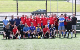 Asylum seekers and New Scots pulled on their football boots a special five-a-side tournament to mark refugee week