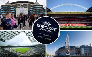 Wembley Stadium, Principality Stadium and St James' Park will be among the venues to host Euro 2028 matches.