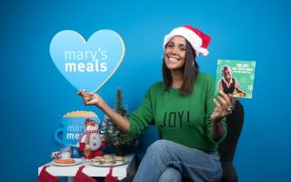 Jean Johansson is calling on parents across Scotland to leave Santa a Mary’s Meals gift card this Christmas