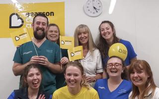 Team members from Abbey Vets’ branches in Paisley and Greenock cycled 340 miles between them to raise £3,500 for the Beatson Cancer Charity. Photo: Abbey Veterinary Group