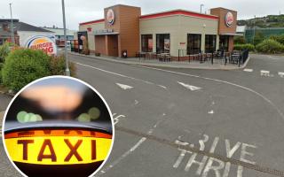 Ian Callaghan was detained for a search of his taxi at the Burger King drive-through in Port Glasgow last May