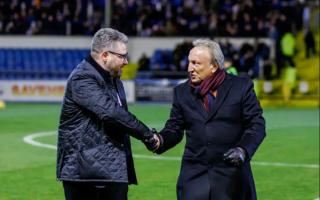Neil Warnock at Cappielow in 2022
